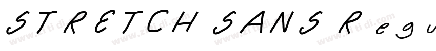 STRETCH SANS Regular字体转换